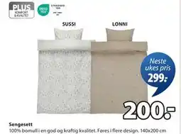 JYSK Sengesett, NOK 200 tilbud