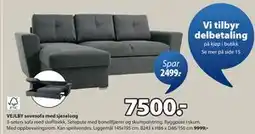 JYSK Vi tilbyr delbetaling, NOK 7500 tilbud