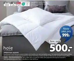 JYSK UNIQUE dyne-/putesett tilbud