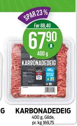 Kiwi KARBONADEDEIG, NOK 67.9 tilbud