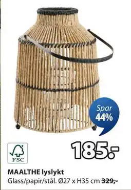JYSK MAALTHE lyslykt, NOK 185 tilbud
