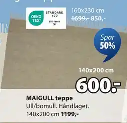 JYSK MAIGULL teppe tilbud