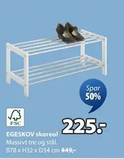 JYSK EGESKOV skoreol, NOK 225 tilbud