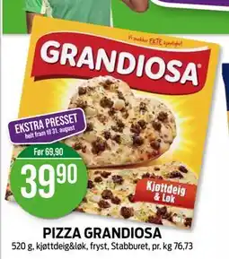 Kiwi PIZZA GRANDIOSA, NOK 39.9 tilbud
