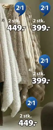 JYSK MYRFIOL pledd, NOK 449 tilbud