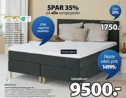 JYSK LYGNA GC30 kontinentalseng grå-40, NOK 9500 tilbud
