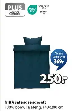 JYSK NIRA satengsengesett, NOK 250 tilbud