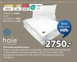 JYSK TOR moskusandedunsdyne tilbud