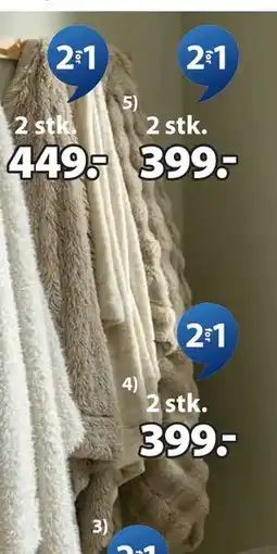 JYSK KALKLOK pledd, NOK 399 tilbud