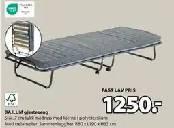JYSK BAJLUM gjesteseng, NOK 1250 tilbud