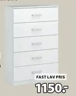 JYSK TAPDRUP kommode, NOK 1150 tilbud