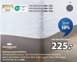 JYSK ELSE jerseystretchlaken tilbud