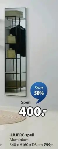 JYSK ILBJERG speil, NOK 400 tilbud