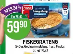 Kiwi FISKEGRATENG, NOK 59.9 tilbud