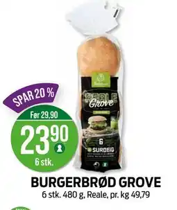 Kiwi BURGERBRØD GROVE, NOK 23.9 tilbud