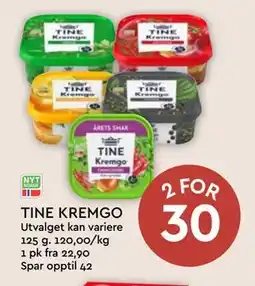 Coop Mega TINE KREMGO, NOK 30 tilbud