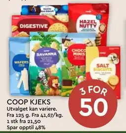 Coop Mega COOP KJEKS, NOK 50 tilbud