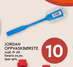 Coop Mega JORDAN OPPVASKBØRSTE, NOK 10 tilbud