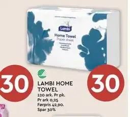 Coop Mega LAMBI HOME TOWEL, NOK 30 tilbud
