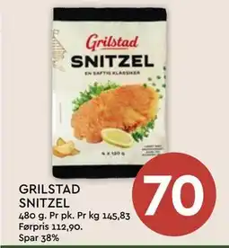 Coop Mega GRILSTAD SNITZEL, NOK 70 tilbud