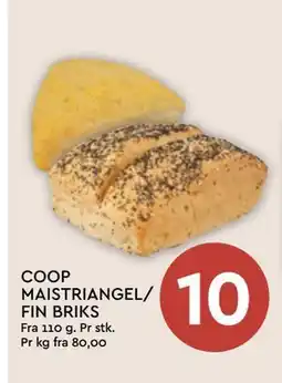 Coop Mega COOP MAISTRIANGEL/ FIN BRIKS, NOK 10 tilbud