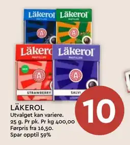 Coop Mega LÄKEROL, NOK 10 tilbud