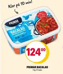 Coop Extra PRIMAR BACALAO, NOK 124 tilbud
