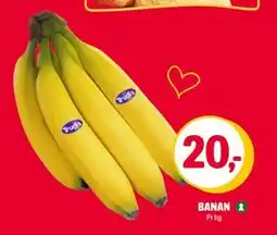 Coop Extra BANAN, NOK 20 tilbud