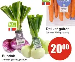 Spar Buntløk, NOK 20 tilbud