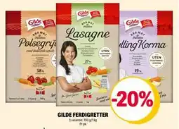 Coop Extra GILDE FERDIGRETTER tilbud