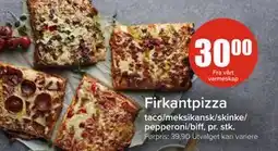Spar Firkantpizza, NOK 30 tilbud