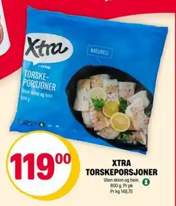 Coop Extra XTRA TORSKEPORSJONER, NOK 119 tilbud