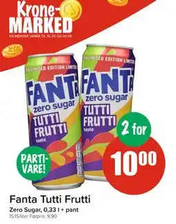 Spar Fanta Tutti Frutti, NOK 10 tilbud