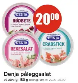 Spar Denja påleggsalat, NOK 20 tilbud