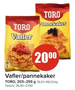 Spar Vafler/pannekaker, NOK 20 tilbud