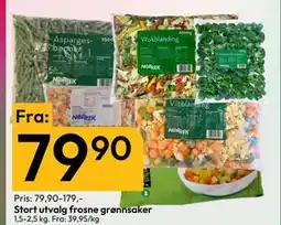 Gigaboks Stort utvalg frosne grønnsaker tilbud