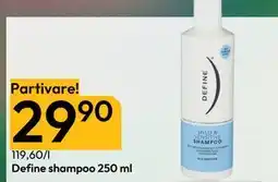 Gigaboks Define shampoo 250 ml, NOK 29.9 tilbud
