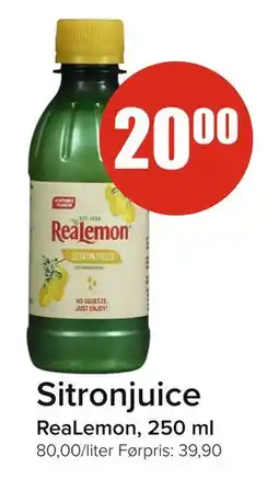 Spar Sitronjuice, NOK 20 tilbud