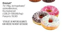 Meny Donut, NOK 10 tilbud