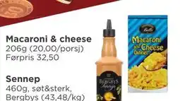 Meny Macaroni & cheese, NOK 20 tilbud