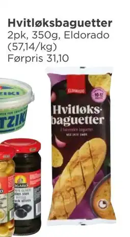 Meny Hvitløksbaguetter, NOK 20 tilbud