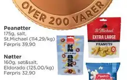Meny Peanøtter, NOK 20 tilbud