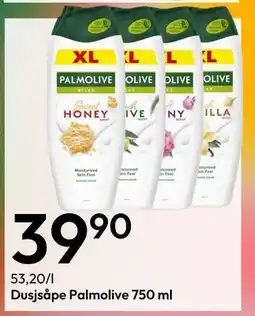 Gigaboks Dusjsåpe Palmolive 750 ml, NOK 39.9 tilbud