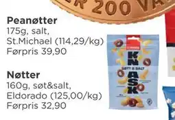 Meny Nøtter, NOK 20 tilbud