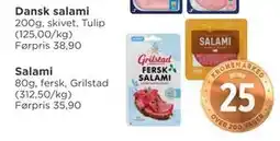 Meny Salami, NOK 25 tilbud