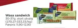 Meny Wasa sandwich, NOK 10 tilbud