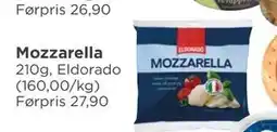 Meny Mozzarella, NOK 20 tilbud