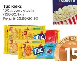 Meny Tuc kjeks, NOK 15 tilbud