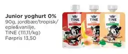 Meny Junior yoghurt 0%, NOK 10 tilbud