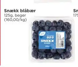 Meny Snækk blåbær, NOK 20 tilbud